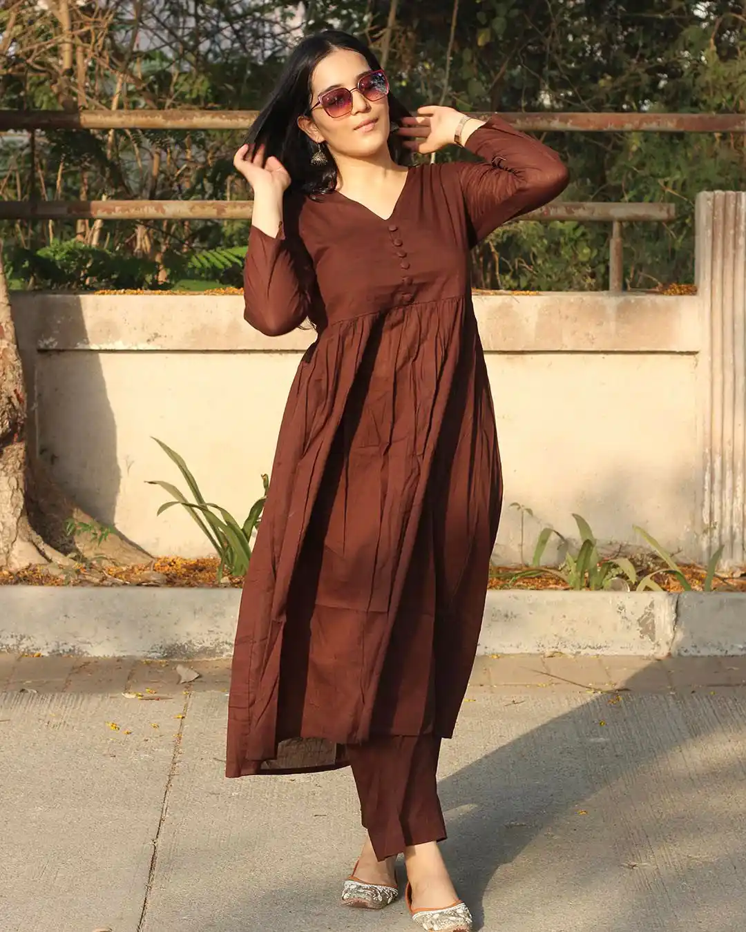 Women’s Rayon Kurti with Palazzo Set | Stylish Solid Casual & Festive Wear.png