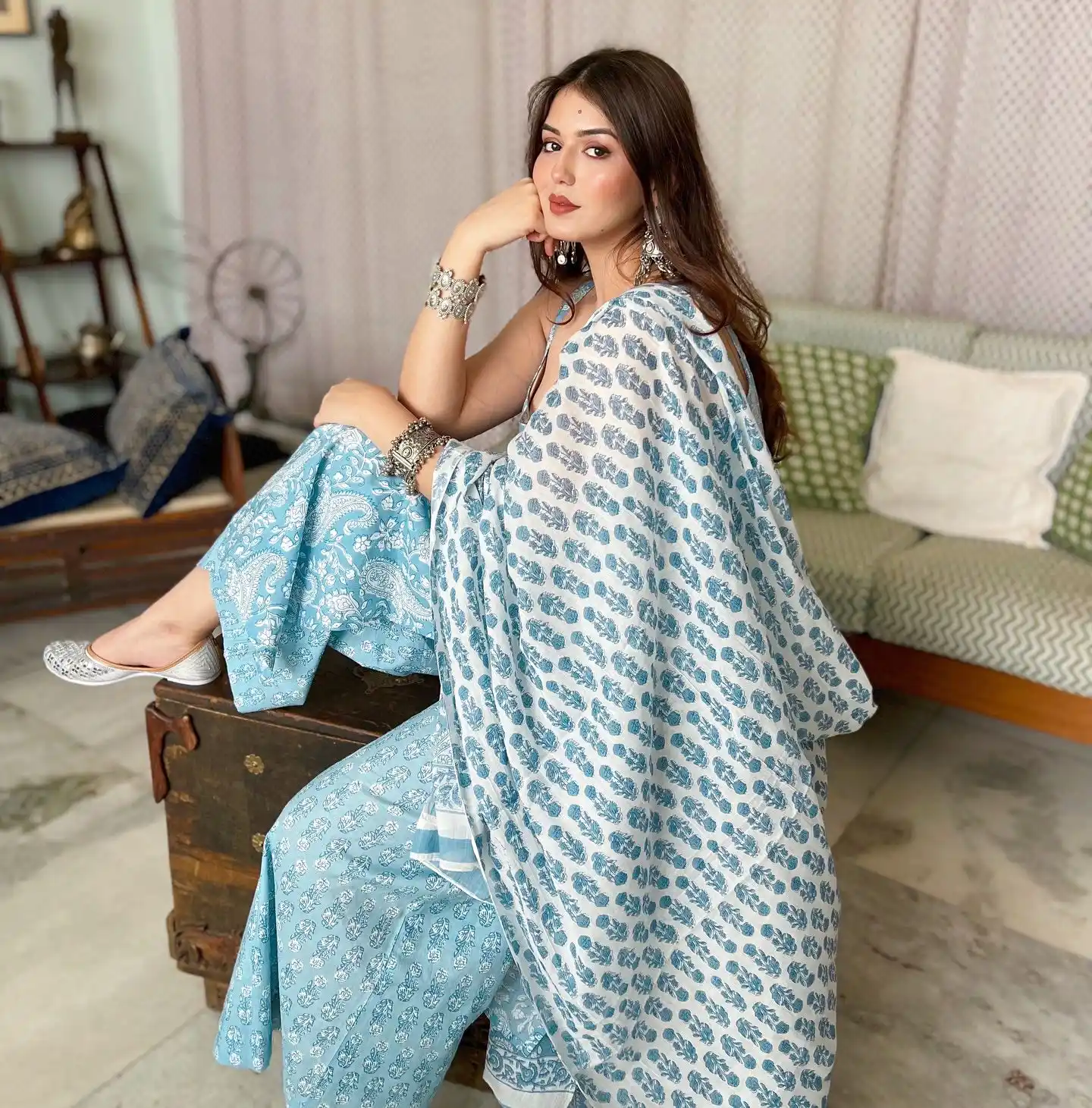 Rayon Kurti with Pant & Dupatta Set.png