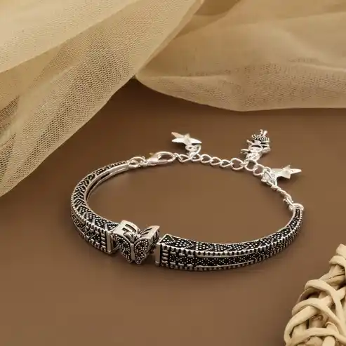 BUTERFLY DESIGNER BRACELET SILVER PLATED.png