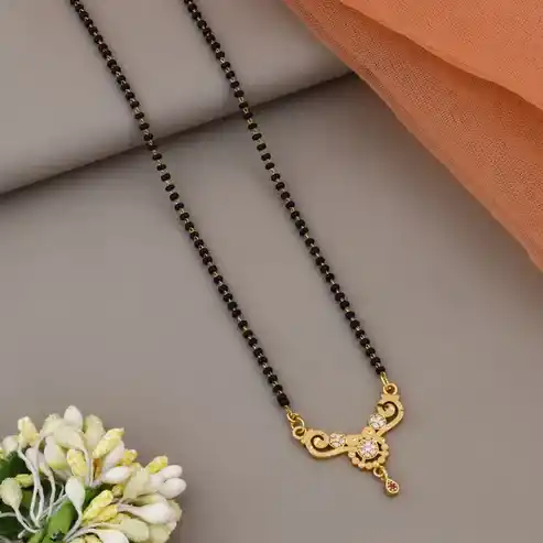 A STUNNING HIGH GOLD PLATED MANGALSUTRA.png