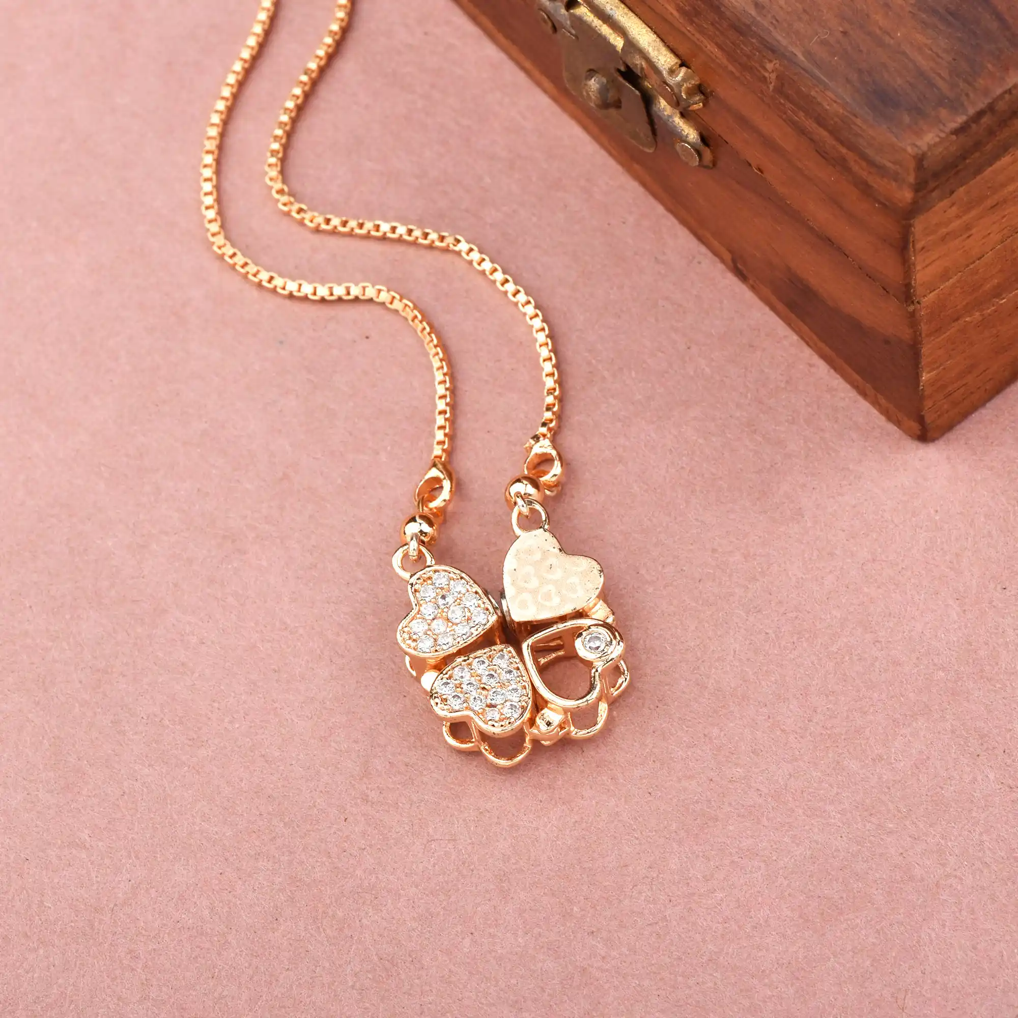 ELEGANT CONVERTIBLE ROSEGOLD PLATED NECKLACE.png