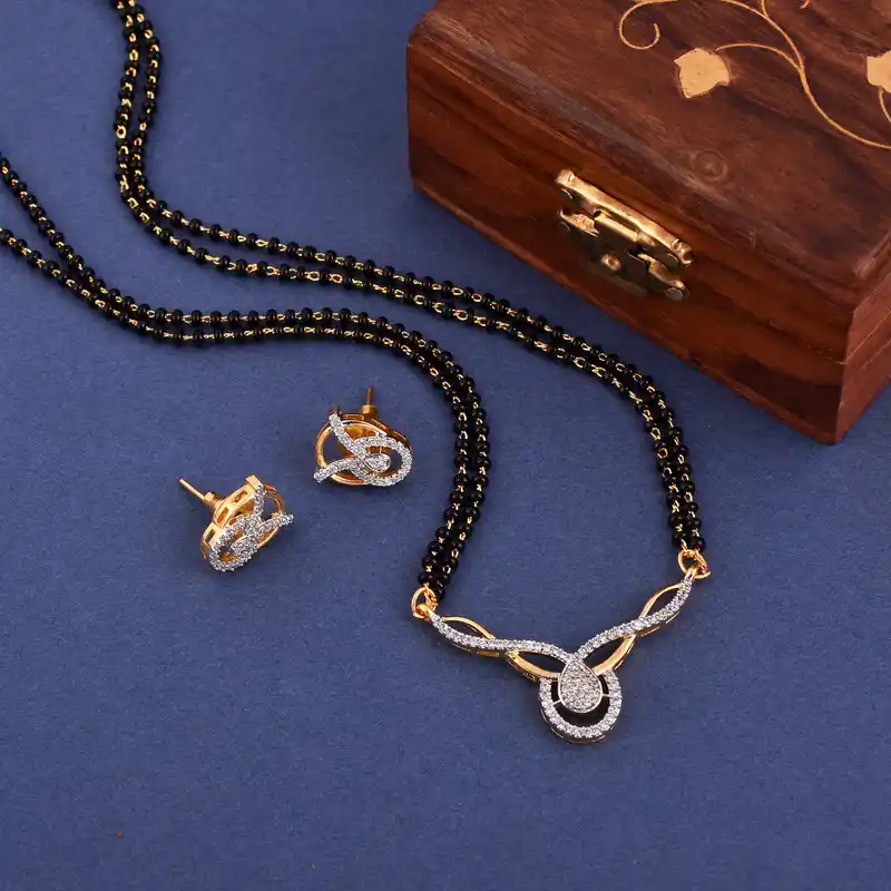 Golden Union Mangalsutra Set with Chain with Earrings.png