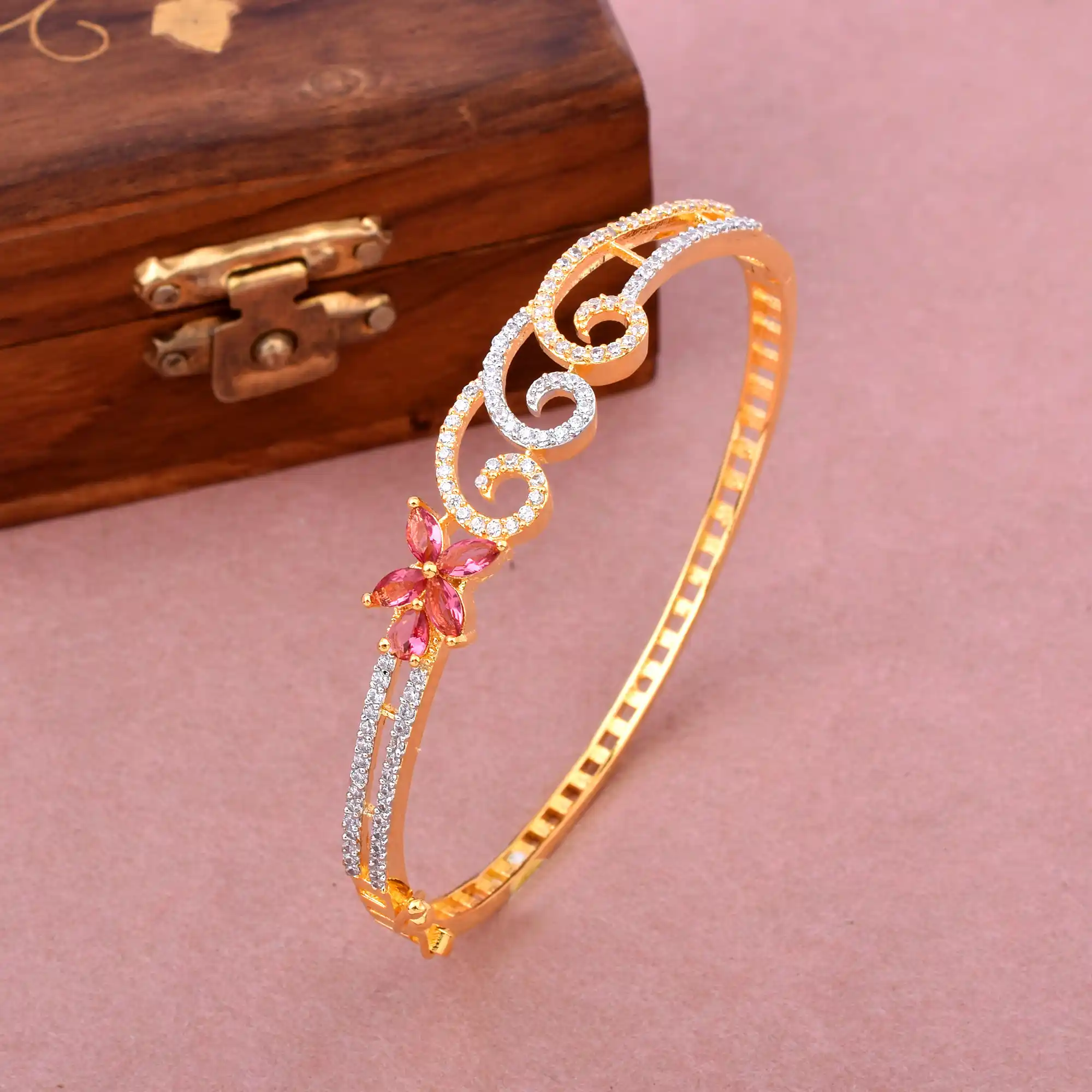 Royal Garnet Glimmer Bracelet with Adjustable Lock System.png