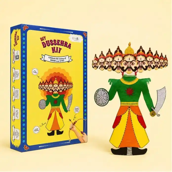 DIY Dussehra Kit for Kids - 3ft Ravan Craft Set with Pre-Cut Pieces, Paints & Stickers - Educational Festival Activity for Ages 3+.png