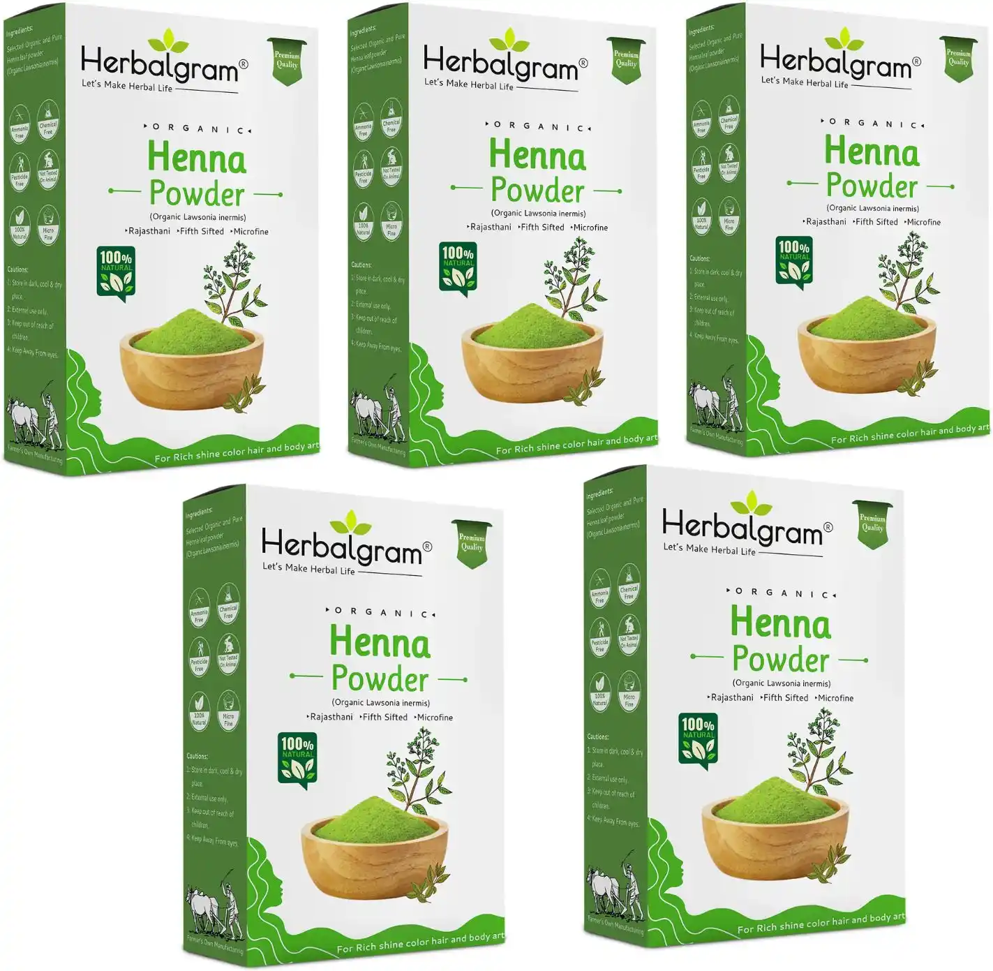 100% Pure & Organic Henna Leaf Powder Fifth Filtered For Hair Color & Body Art (500 G).png