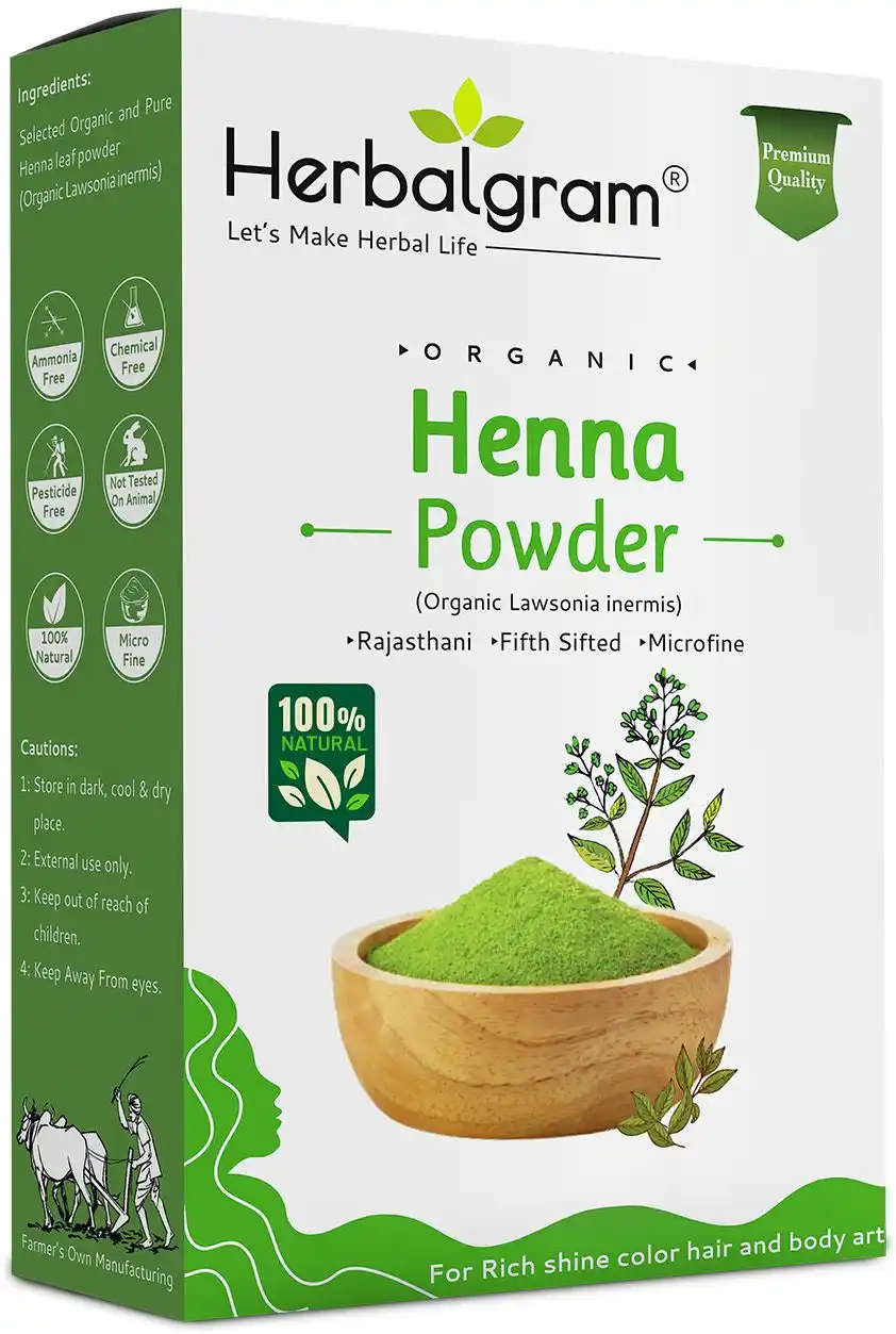 100% Pure & Organic Henna Leaf Powder Fifth Filtered For Hair Color & Body Art (300 G).png