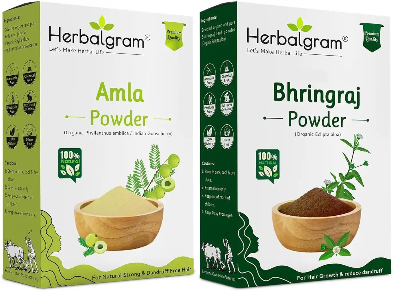 Pack of 2 Natural Amla & Bhringraj Powder For Diy & Traditional Use (200 G).png