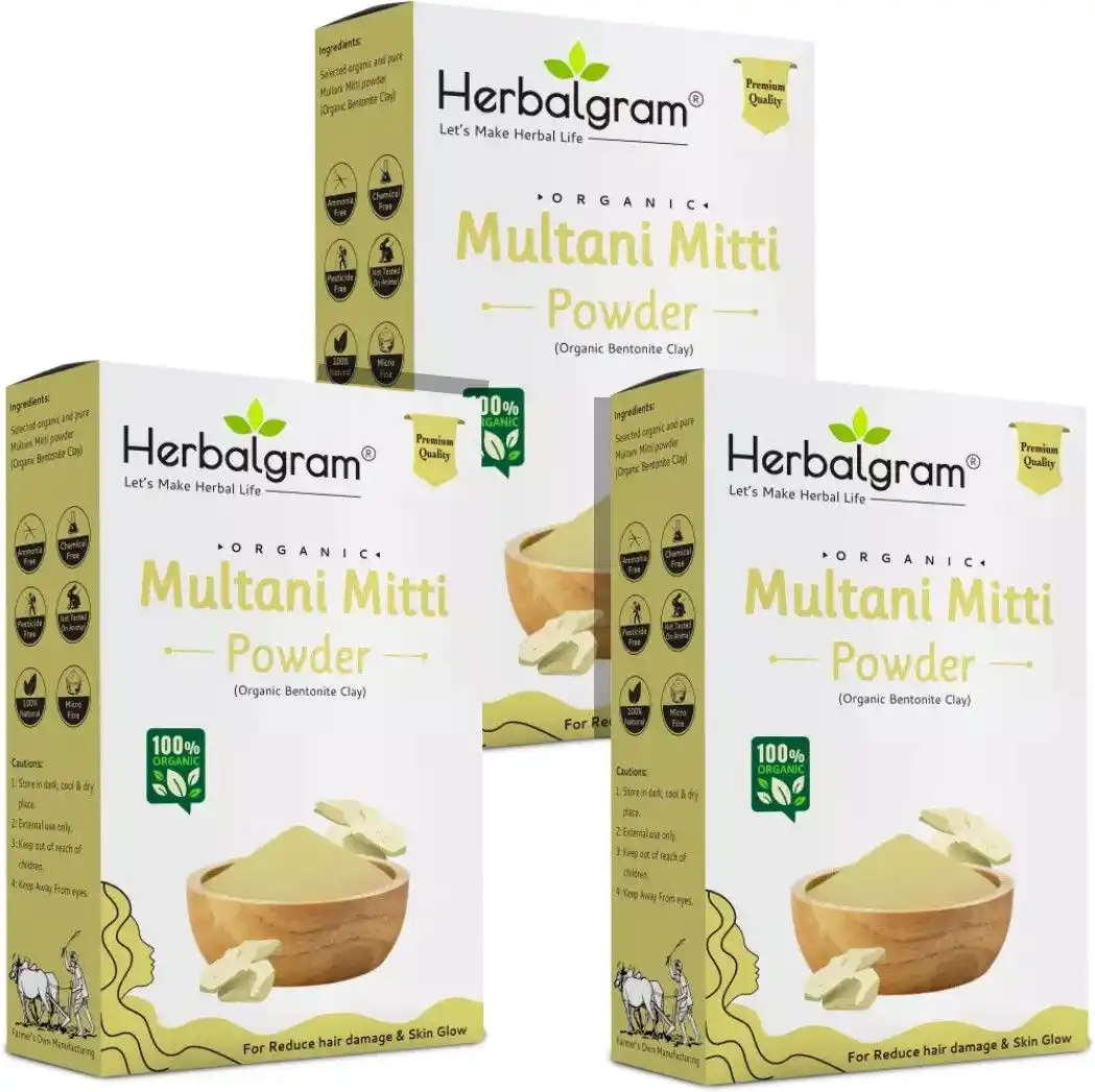 Pack of 1 100% Pure Natural & Organic Multani Mitti Powder For Skin & Hair Care (300 G)).png