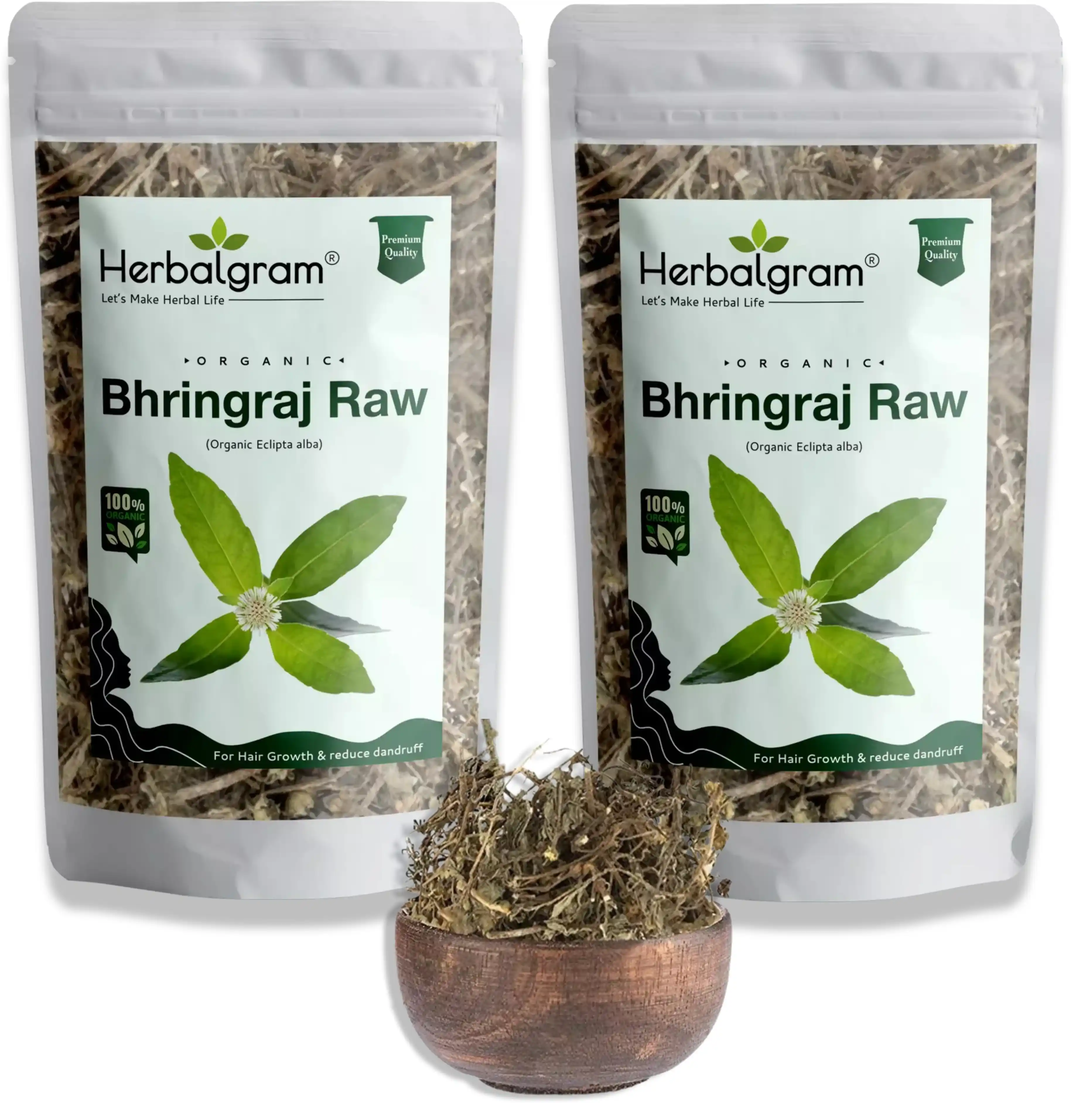 Pack of 2 Organic Bhringraj Raw Dry Whole For Hair Growth (Raw Form) - Combo  (200 G).png