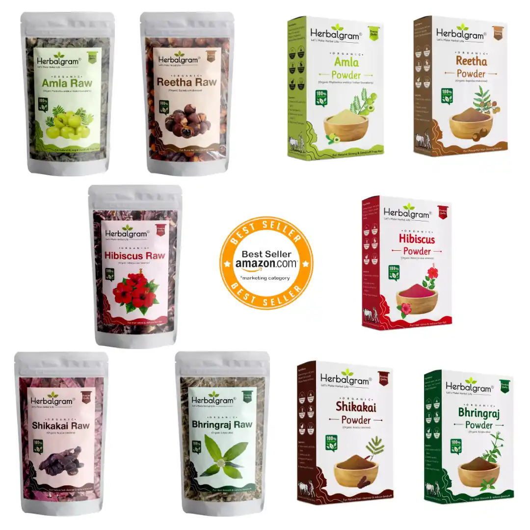 Pack Of 10 Powder and Raw Amla Reetha Shikakai Hibisucs Bhringraj Powder 500gm and Raw 500gm.png